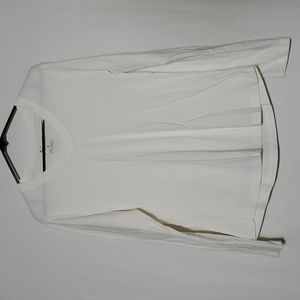 🍁Natural Reflections Womens White Long Sleeve Basic Shirt🍁